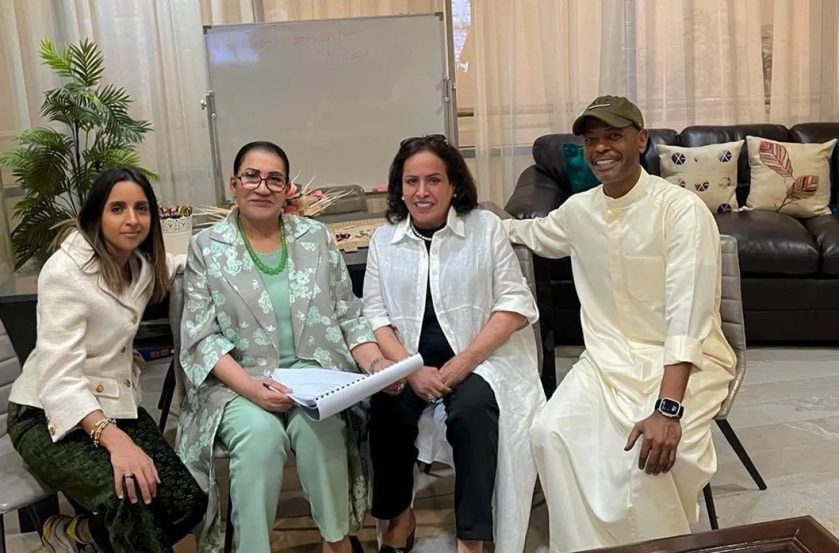 سعاد عبد الله برفقة حياة الفهد- الصورة من حساب الأستاذ تركي آل الشيخ على تويتر