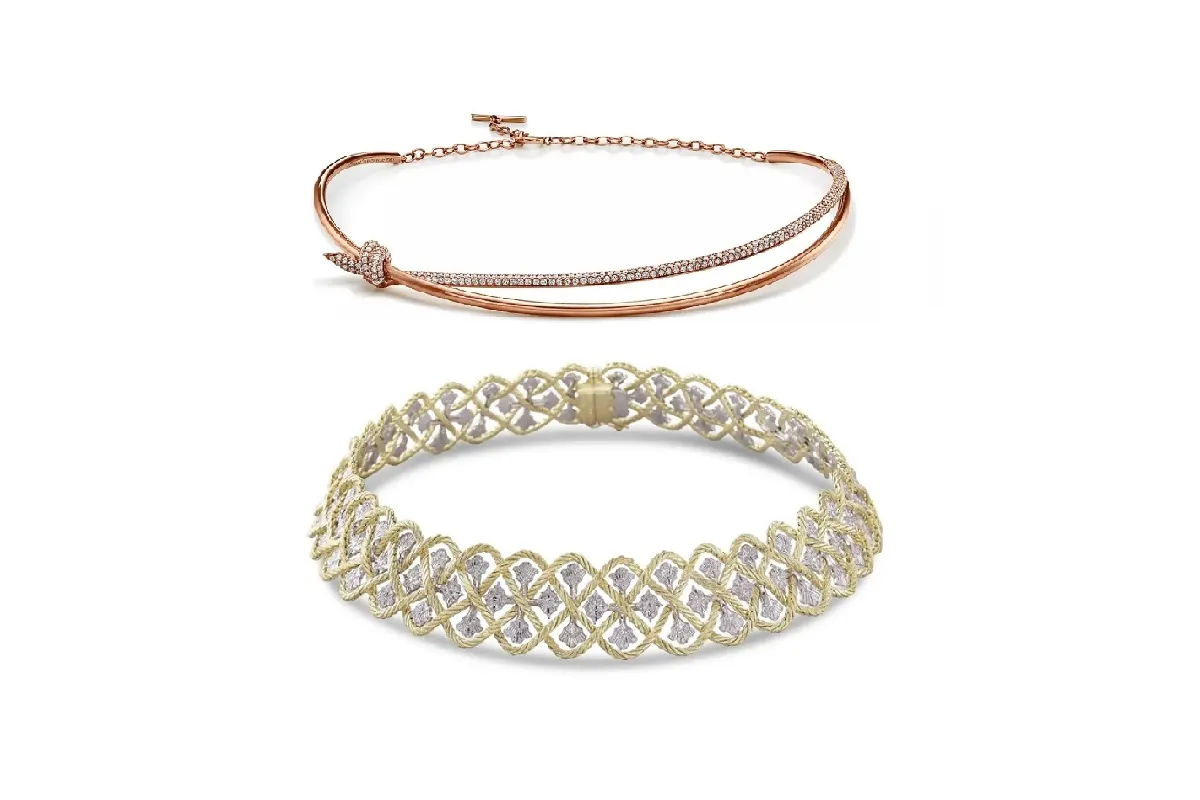 موديلات قلادات تشوكر فخمة تناسب فساتين عيد الاضحى 2023