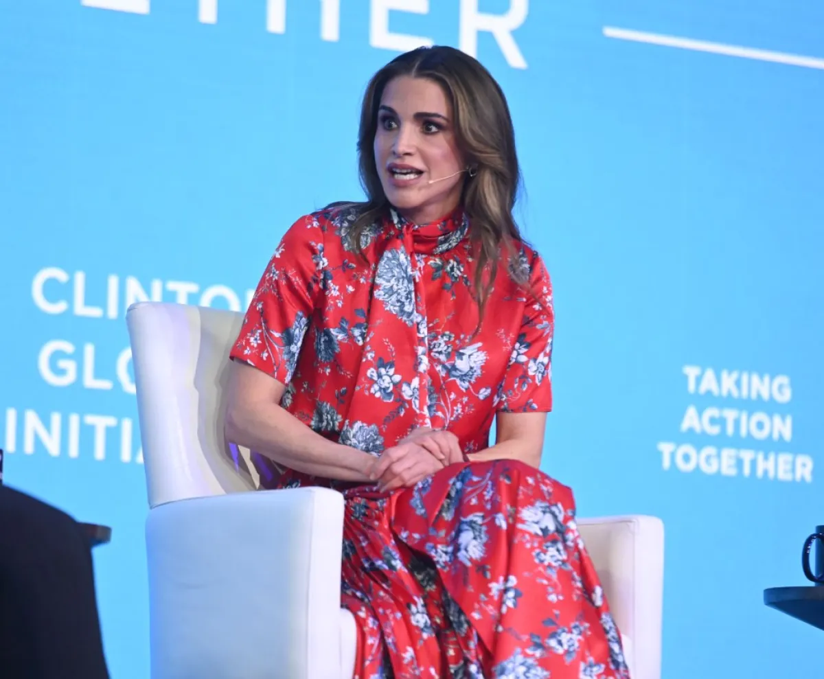 الملكة رانيا Queen Rania Al-Abdullah (مصدر الصورة: Noam Galai / GETTY IMAGES NORTH AMERICA / Getty Images via AFP)