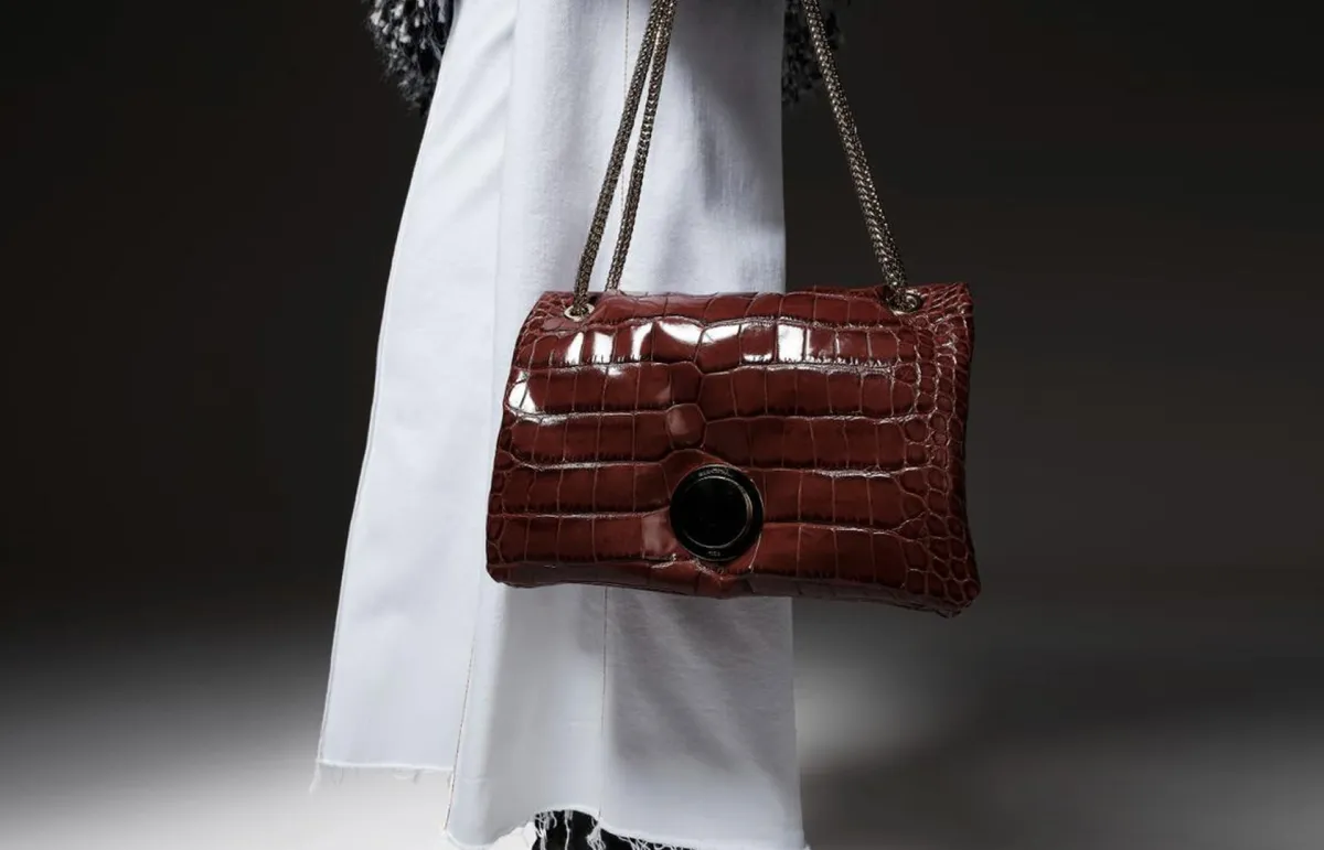 حقيبة يد باللون القرميدي من جيامباتيستا فالي Giambattista Valli