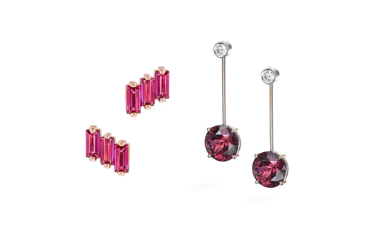 تزيني بأقراط مرصعة بحجر الرودوليت لإطلالاتكِ الفاخرة في صيف 2023