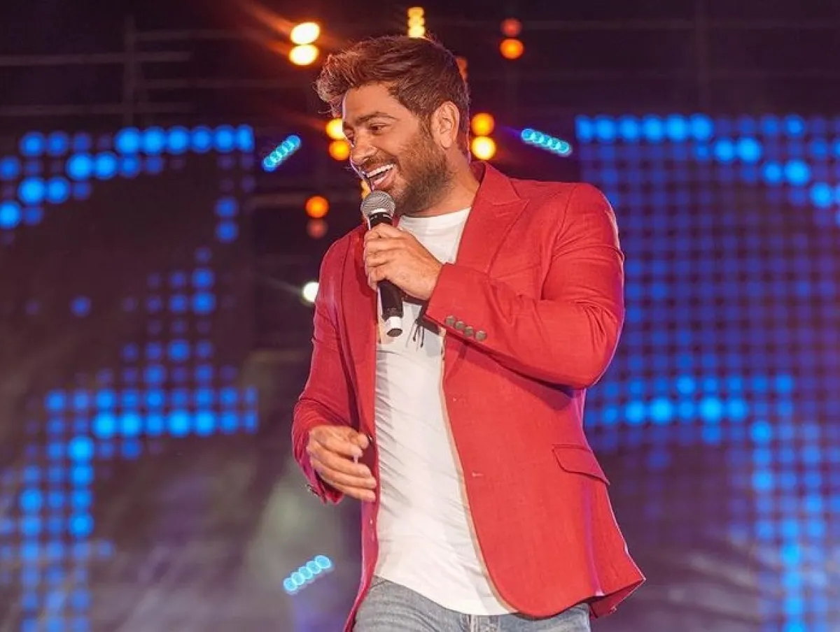 تامر حسني من حفله الآخير في الأردن- الصورة من حسابه على انستغرام