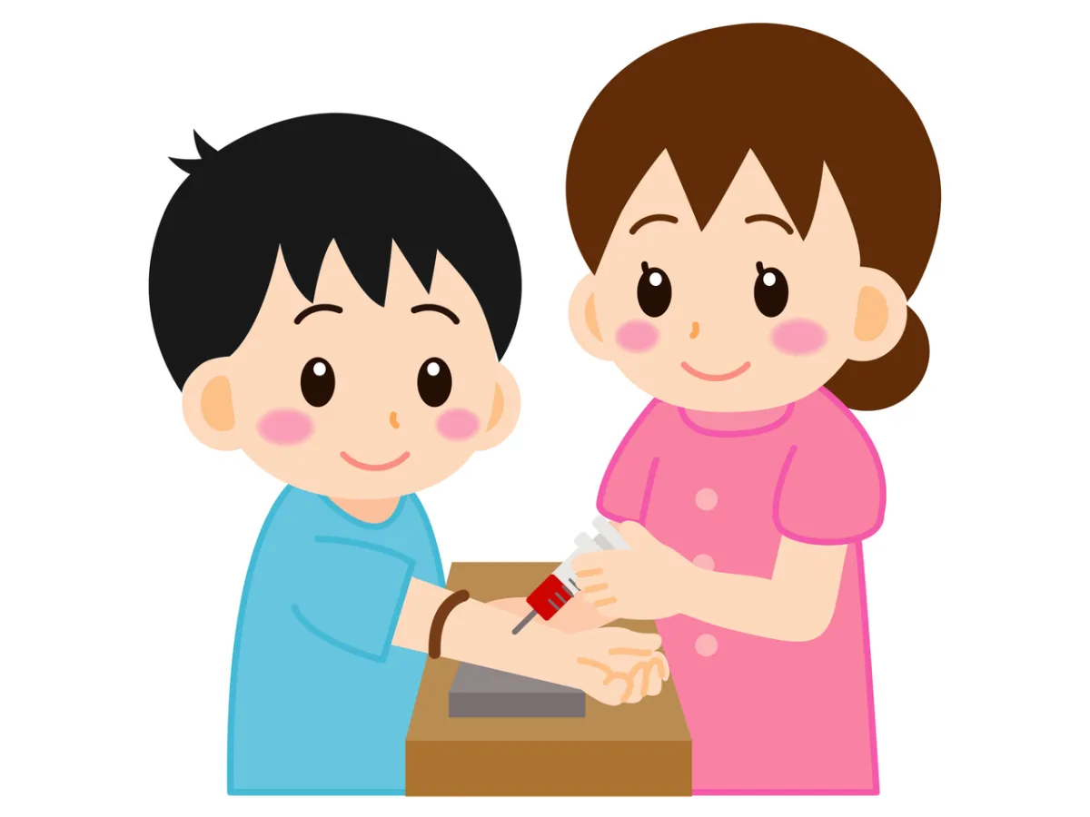 صورة لتحليل دم الطفل