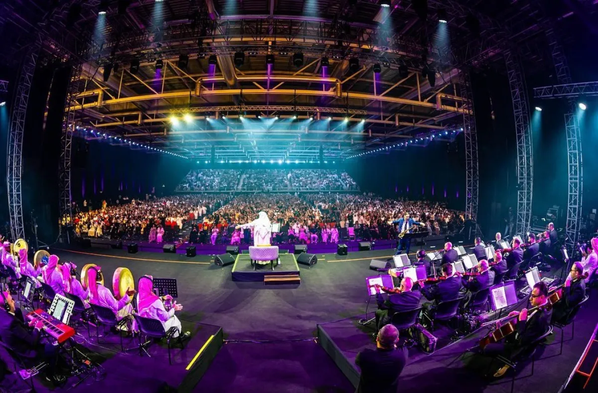 محمد عبده في حفلة العيد في دبي- الصورة من حساب روتانا لايف على الانستغرام