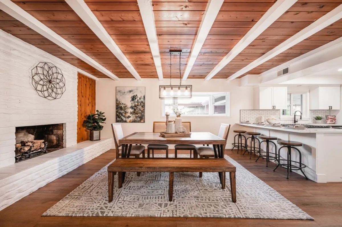 لا غنى عن الخشب في الطراز الريفي 