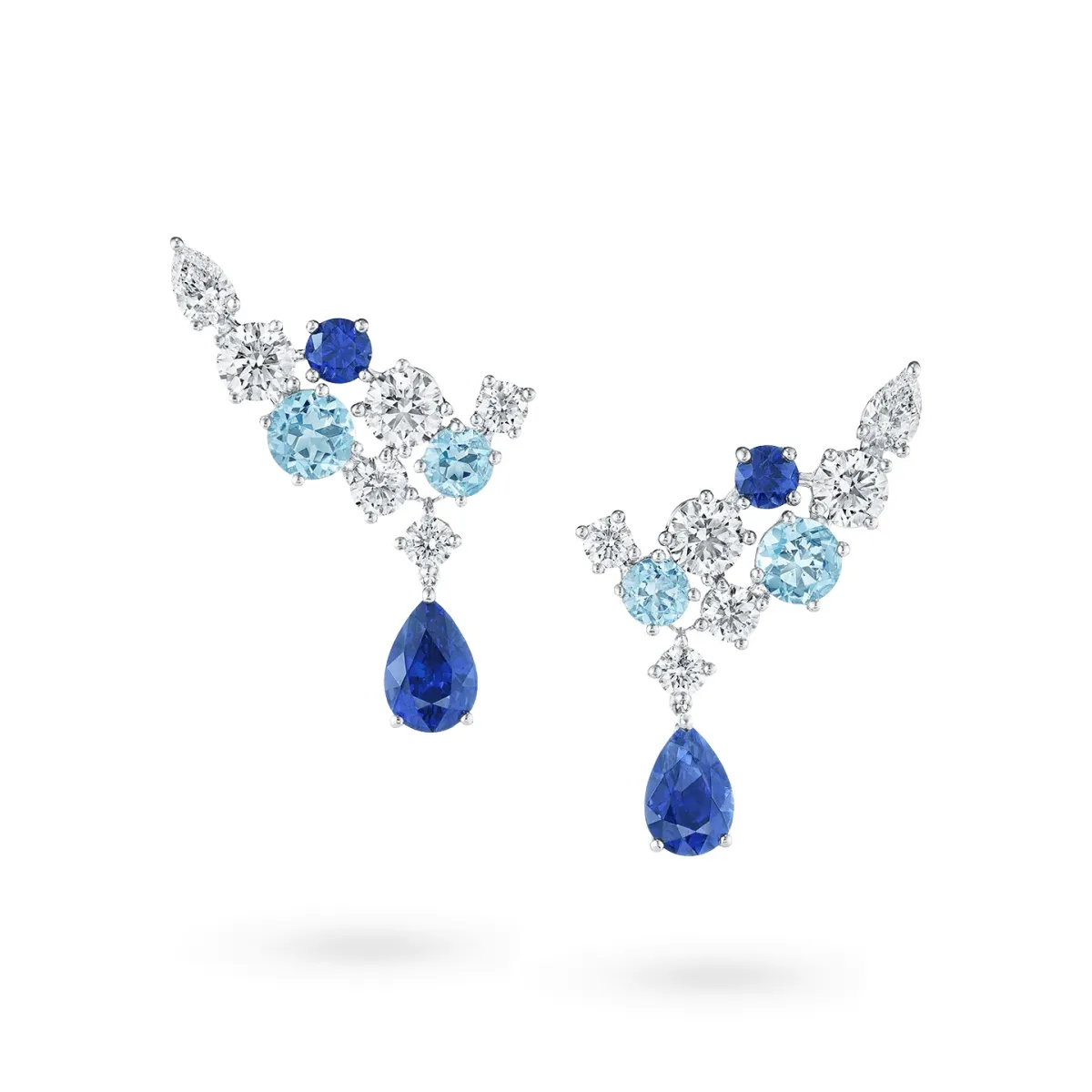 أقراط Sparkling Cluster هاري وينستون Harry Winston