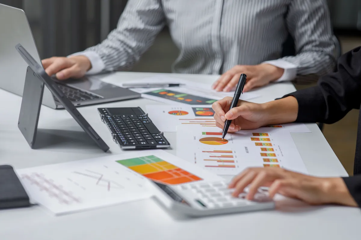 الاستشاري يقوم بتحليل الأعمال