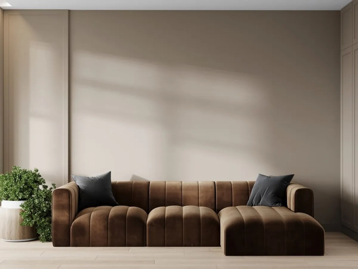 أثاث بلون الشوكولاتة