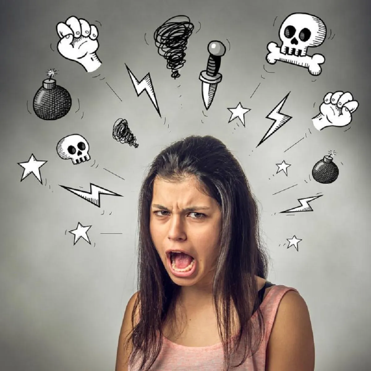 صورة تعبيرية لاظطراب التفكير