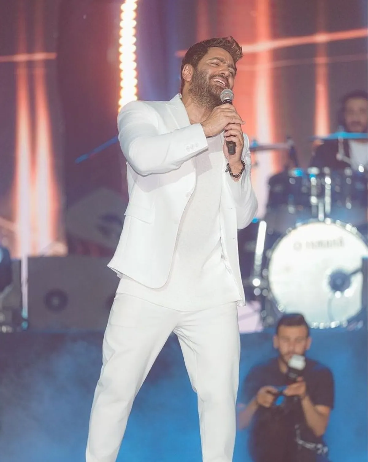 تامر حسني من حفل لبنان - الصورة من صفحته الرسمية على إنستغرام