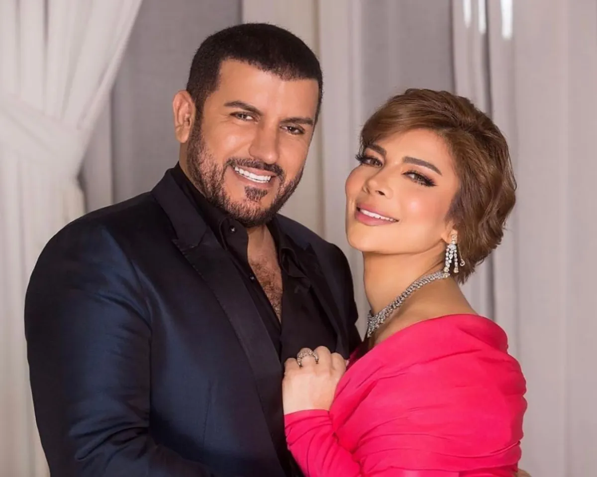 أصالة وزوجها فائق حسن - الصورة من صفحتها على إنستغرام