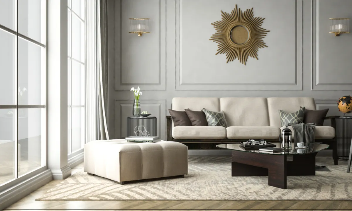 الذهبي يناسب ديكورات صالات الاستقبال الفخمة