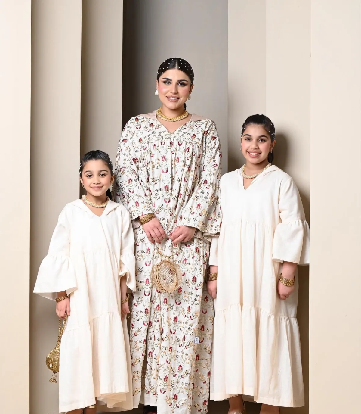 شيماء سليمان وابنتيها لتين وريتال  -الصورة من حسابها على الانستغرام