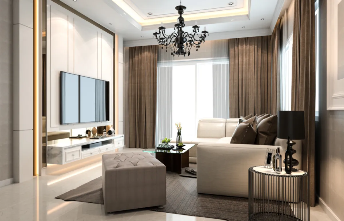 أفكار جذابة في تصميم جدار التلفاز  