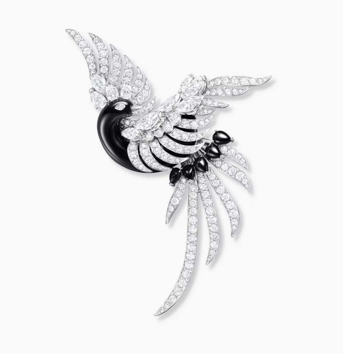 بروش Black Necked Crane  من هاري وينستون Harry Winston 