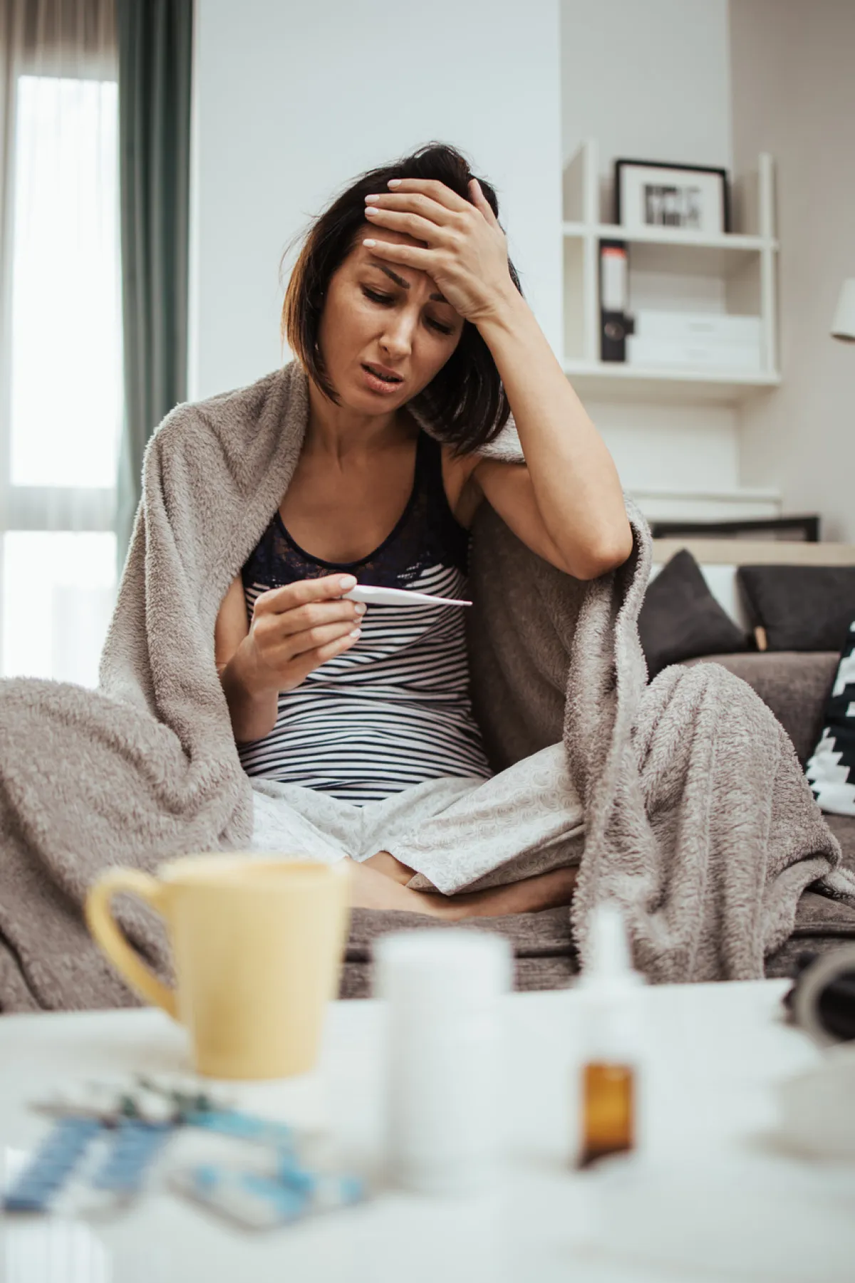 صورة لارتفاع درجة حرارة الجسم