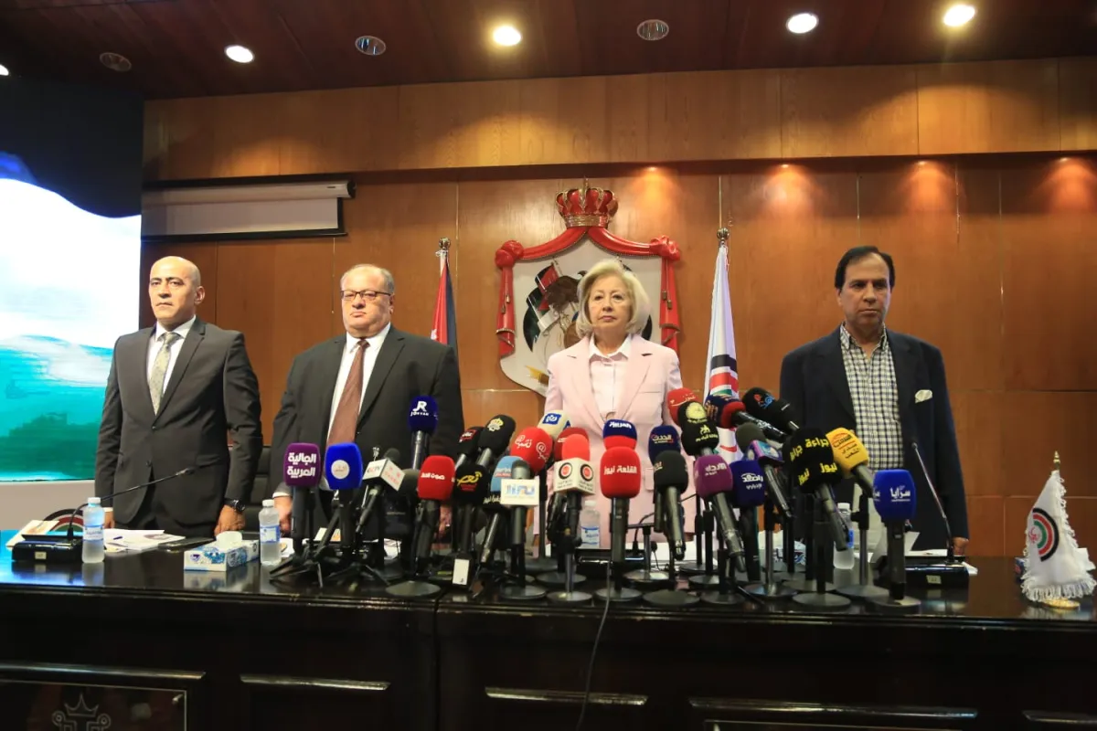 من المؤتمر الصحفي لإطلاق فعاليات مهرجان جرش- الصورة من المكتب الإعلامي للمهرجان