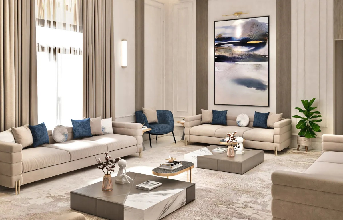 ديكورات تقليدية ومعاصرة في المجالس العربية