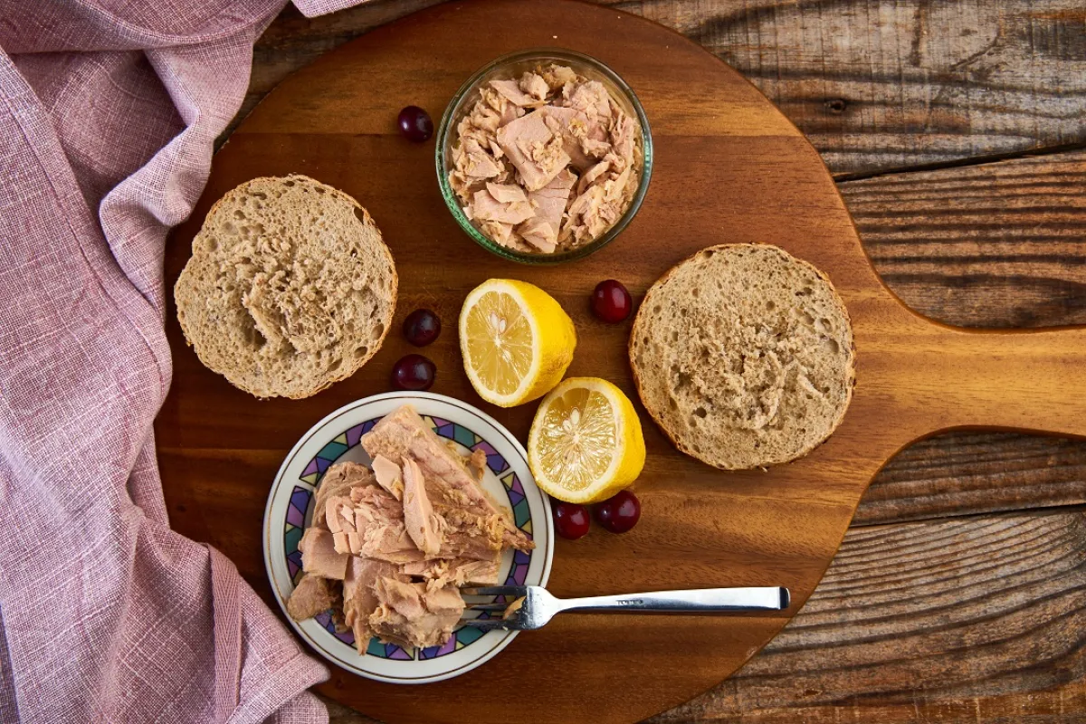 صورة لقطع التونة