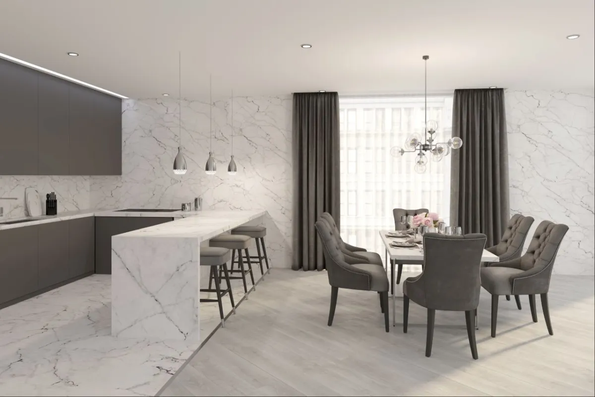 للرخام في التصميم إيجابيات