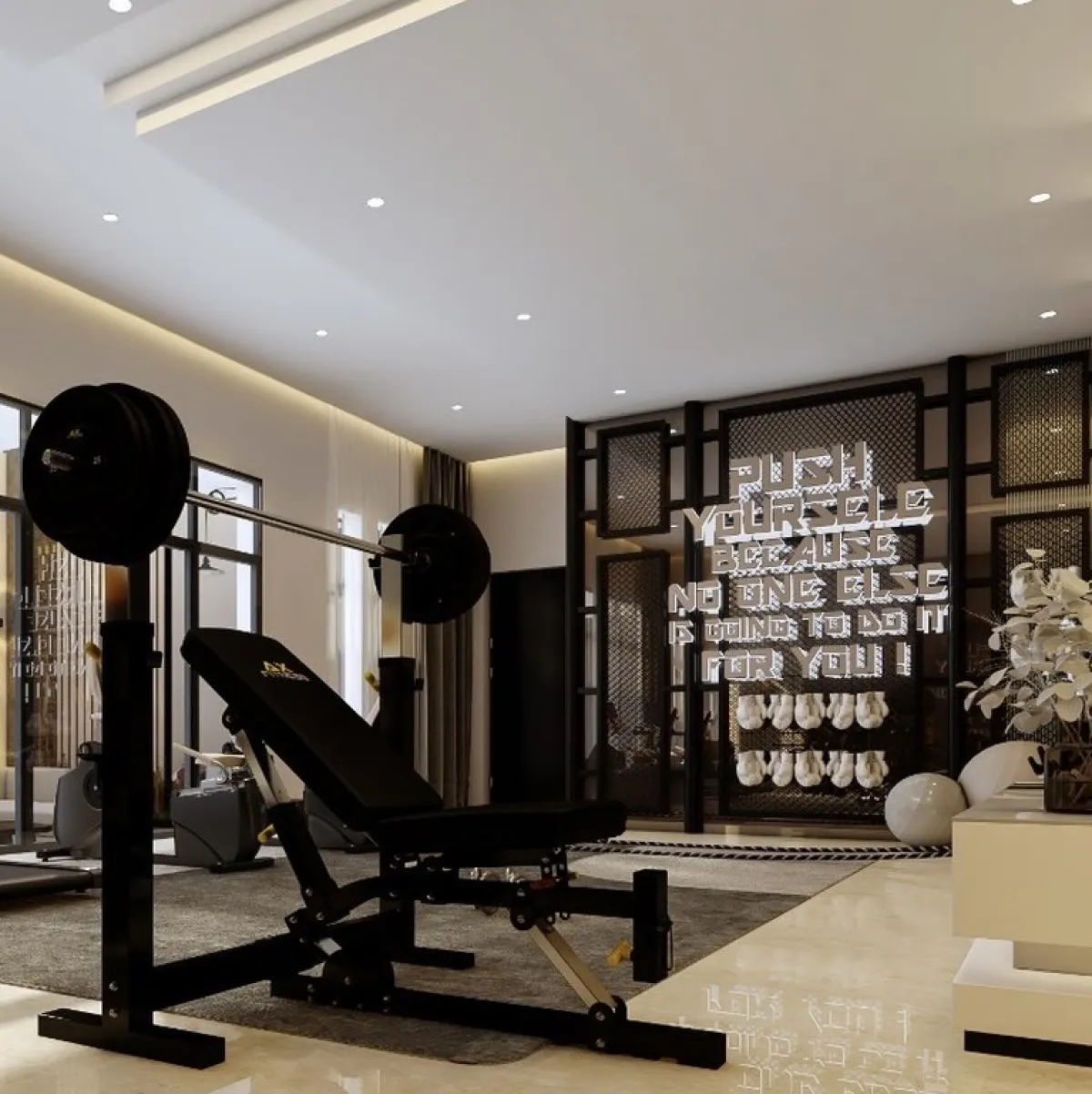 غرفة الرياضة المنزلية