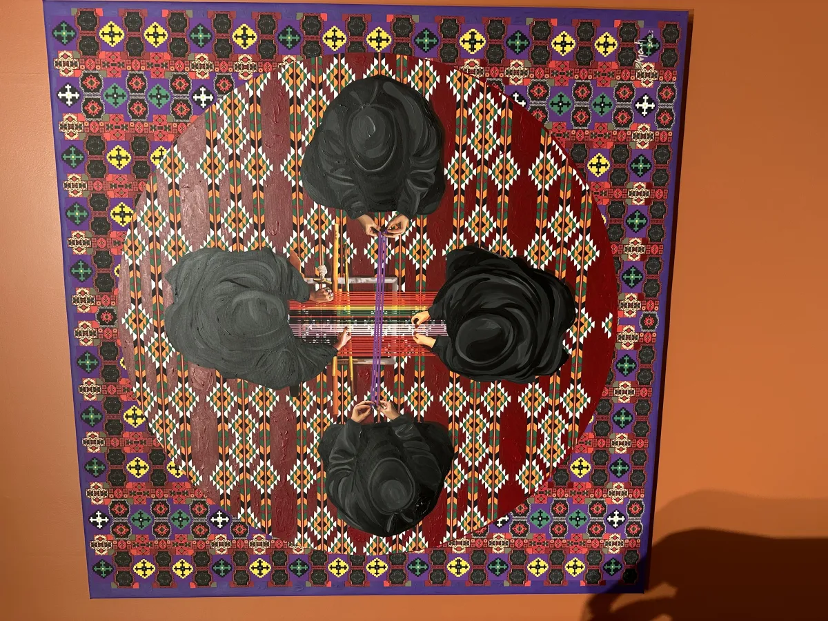 من أعمال سكنة حسن، فنانةٌ تشكيليةٌ 