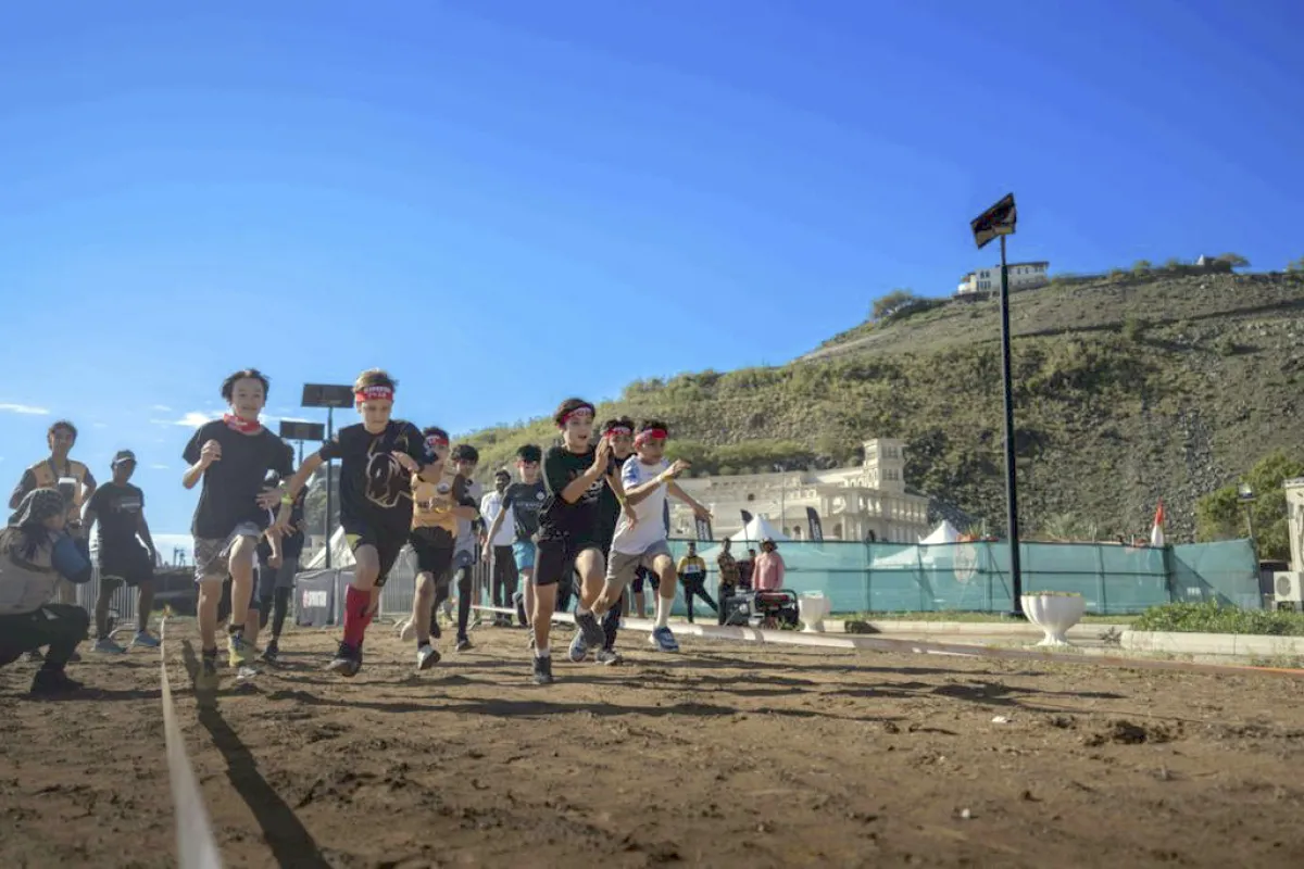 يستهدف السباق الأول الأطفال من عمر 4 إلى 14 عامًا. الصورة من wam