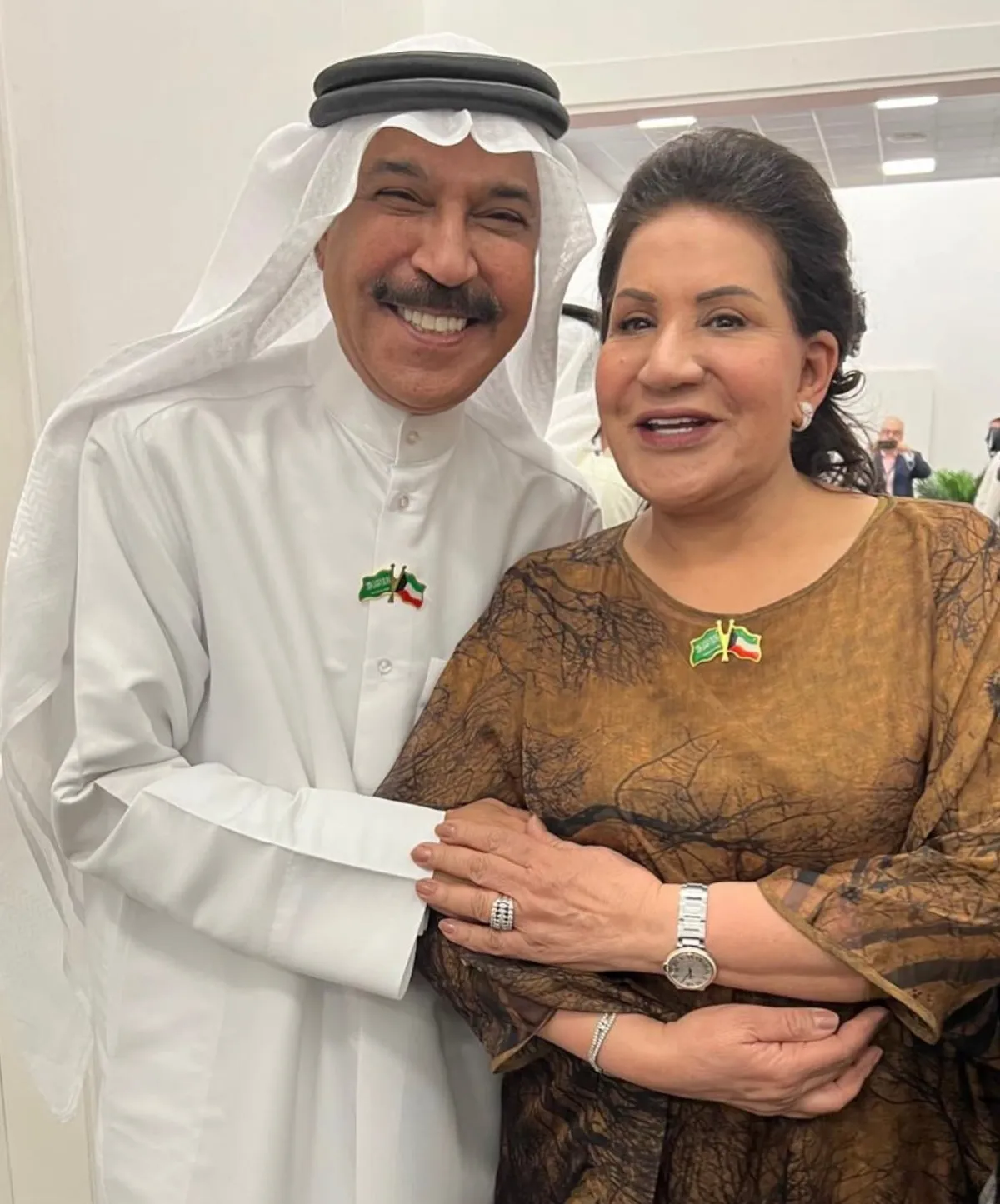 عبدالله الرويشد وسعاد عبدالله- الصورة من حسابه على الانستغرام