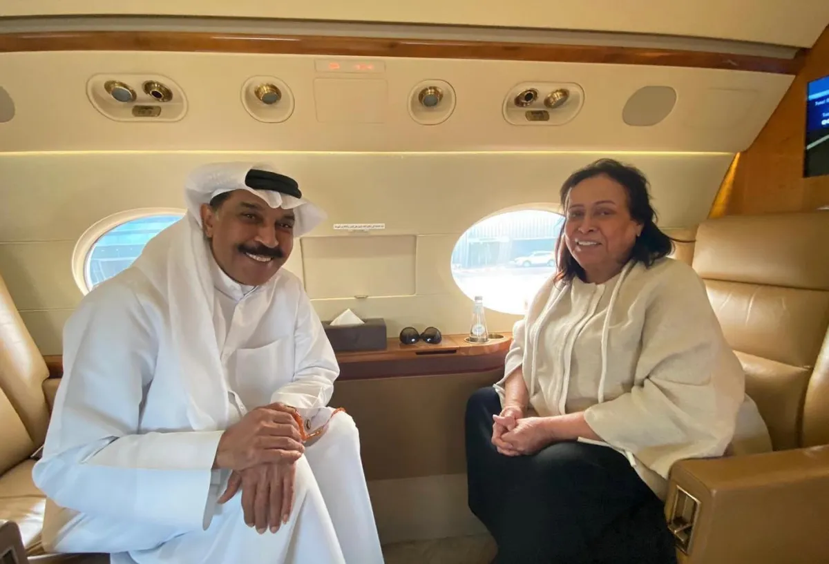 عبدالله الرويشد وحياة الفهد- الصورة من حسابه على الانستغرام