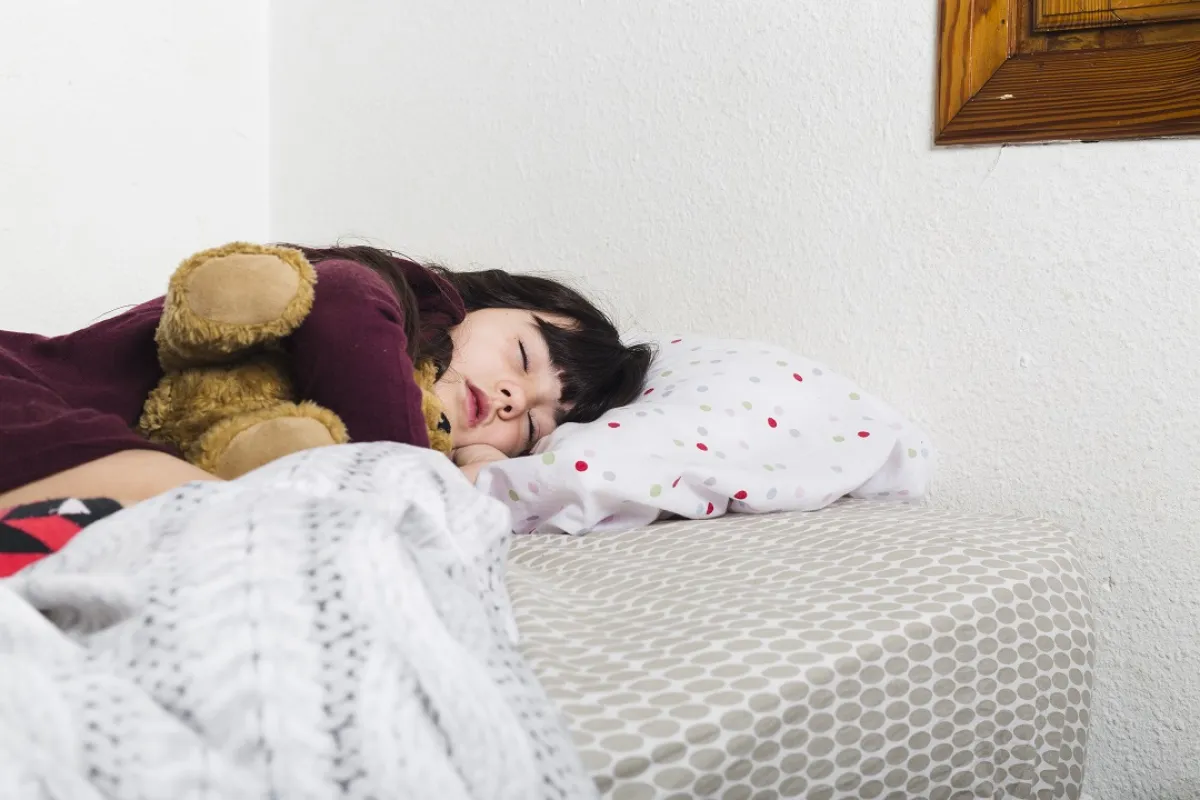 صورة لطفلة نائمة