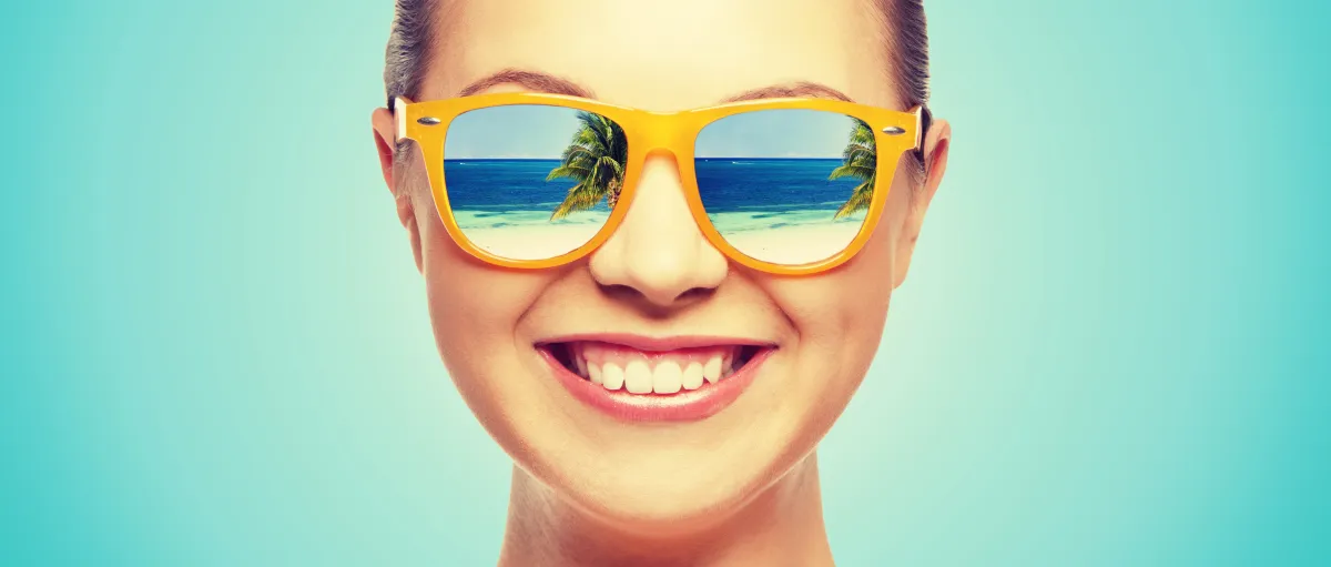 العناية بالنظارة الشمسية 