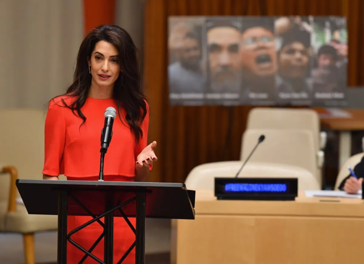 أمل كلوني «Amal Clooney» -مصدر الصورة: TIMOTHY A. CLARY / AFP