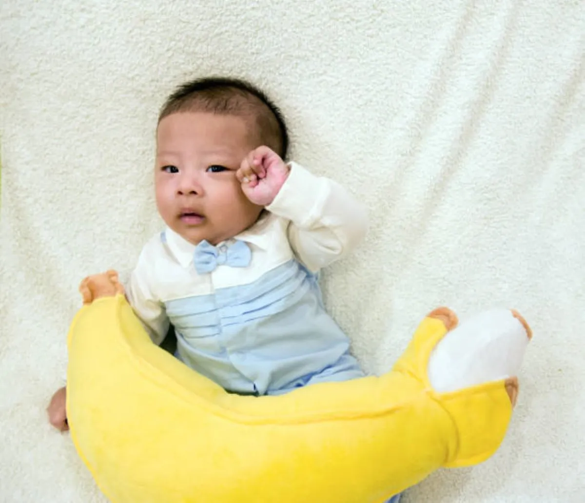 صورة لمولود ببشرة جميلة