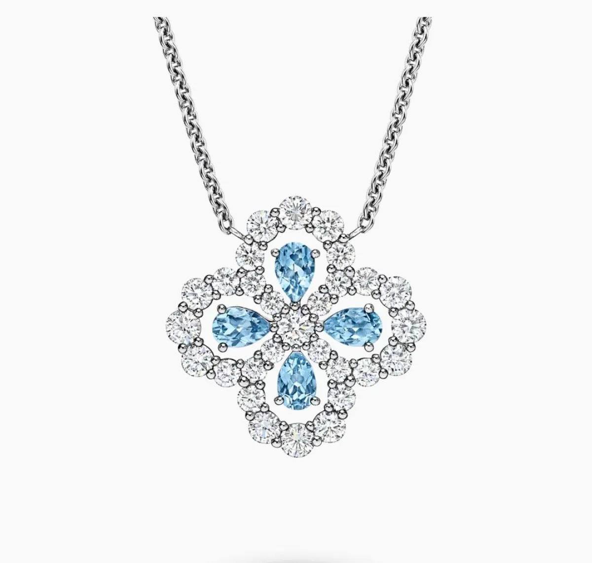  سلسلة Diamond Loop Full Motif Aquamarine من هاري وينستون Harry Winston 