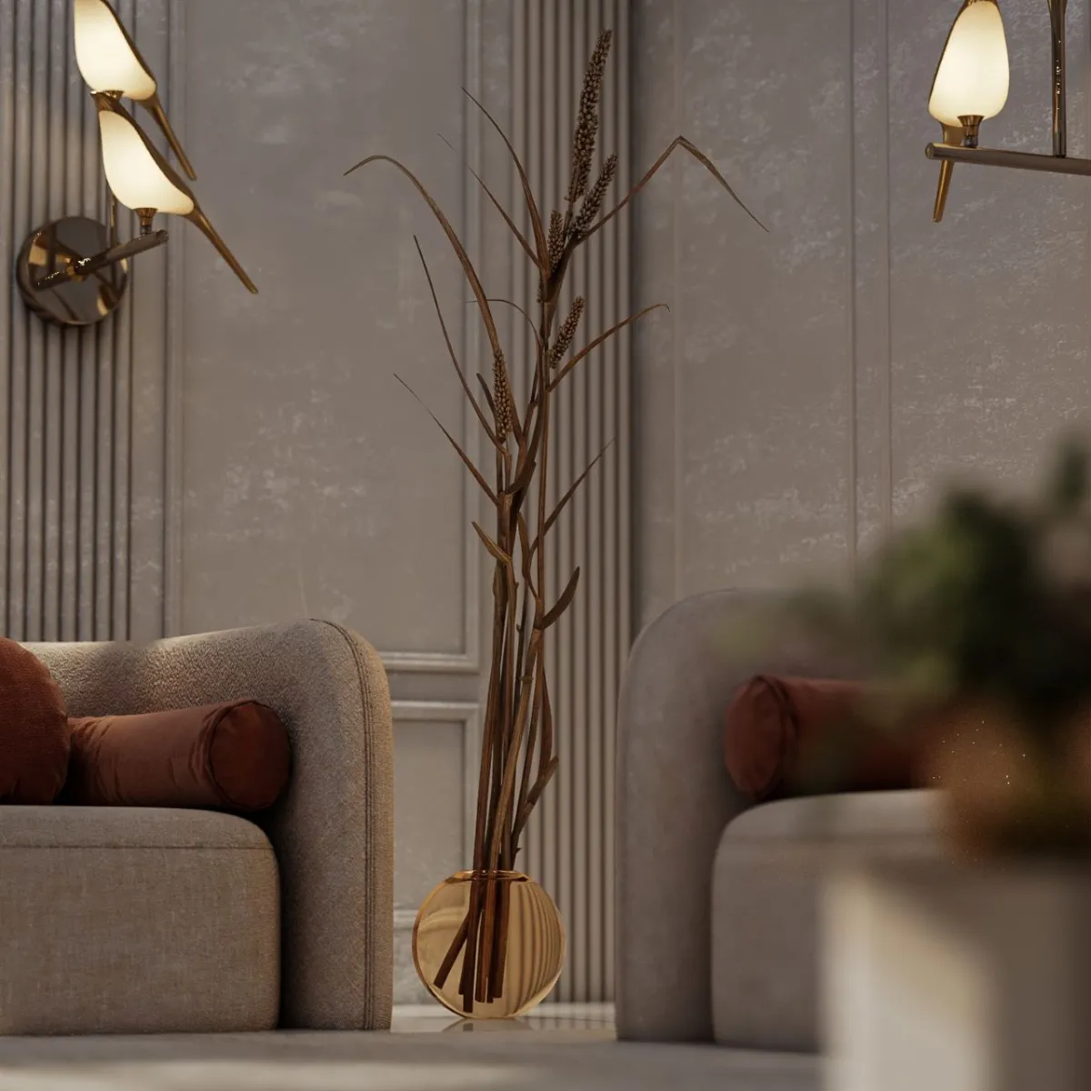 البوكليه المستخدم في تنجيد الأثاث يوحي بالراحة