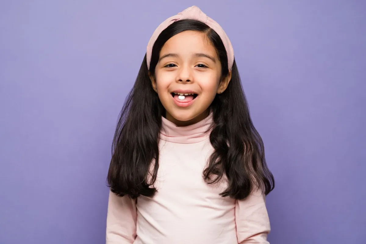 طفلة تتحجج بكبر حجم القرص