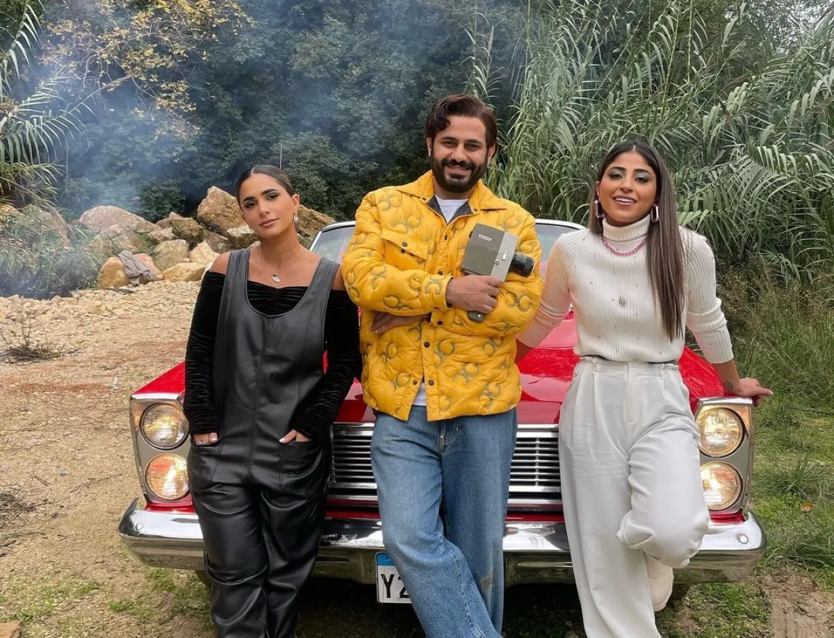 كواليس مسلسل غسيل -الصورة من صفحة شجون الهاجري على إنستغرام 