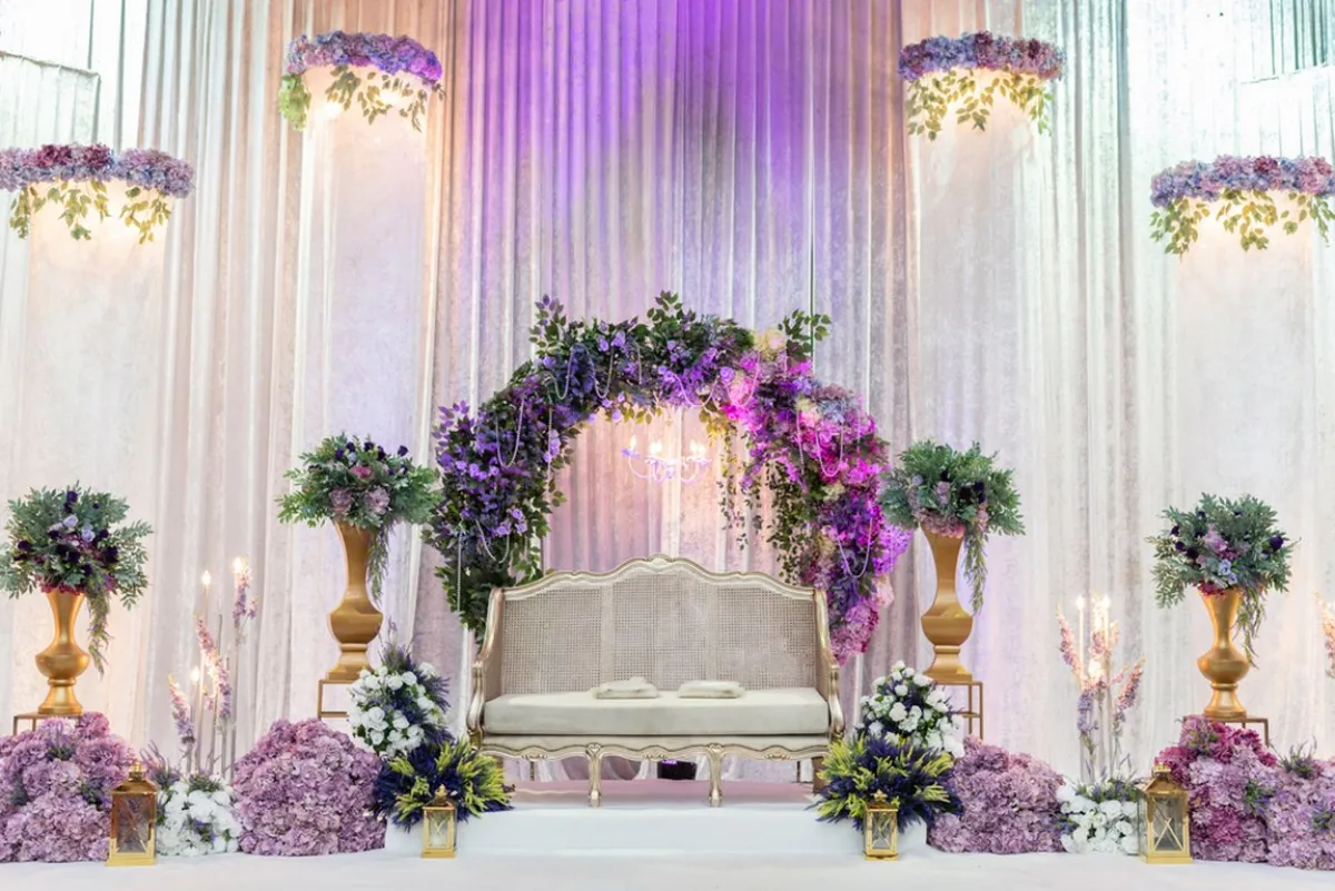 أزهار مميزة في حفل الزفاف