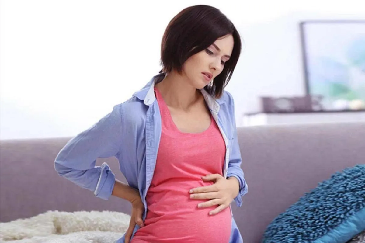 صورة لحامل تعاني من تقلب المزاج