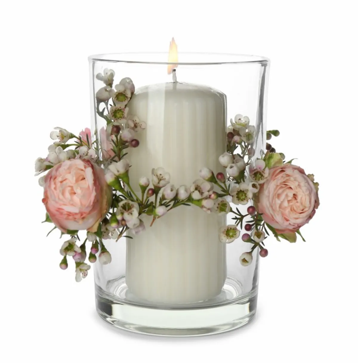 نموذج من الشموع التزيينية في حفلات الزفاف