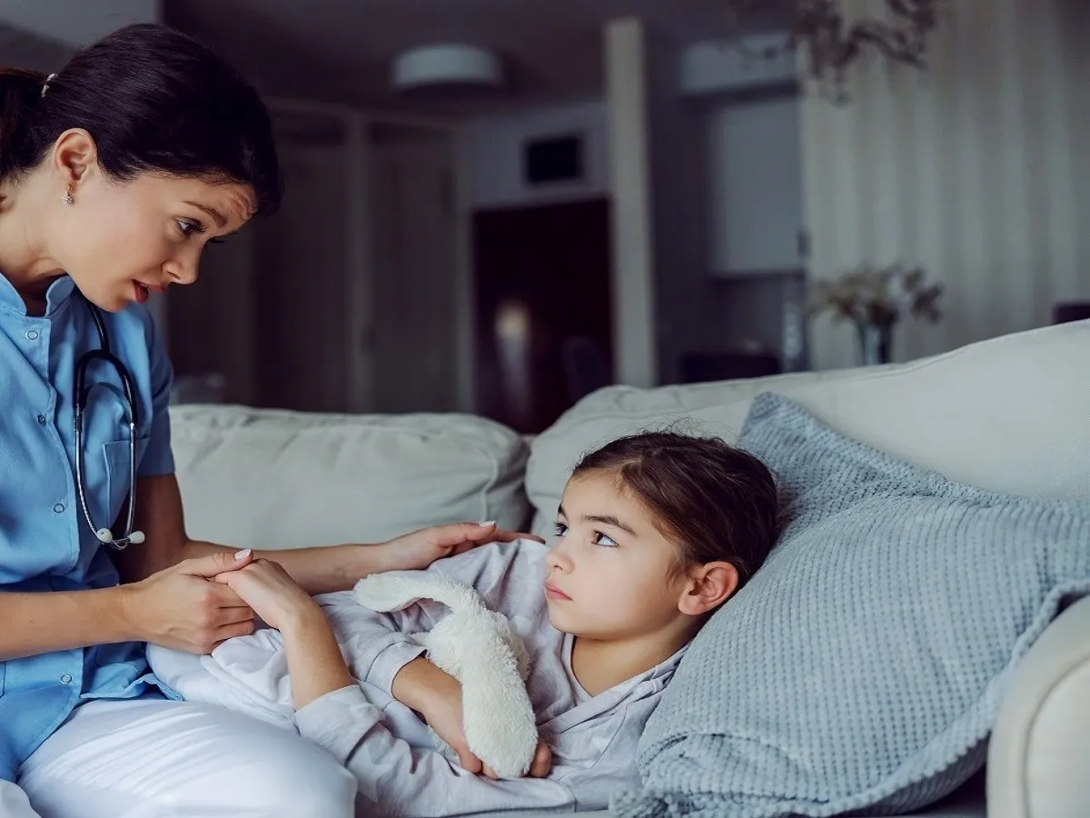 صورة لطفلة مريضة