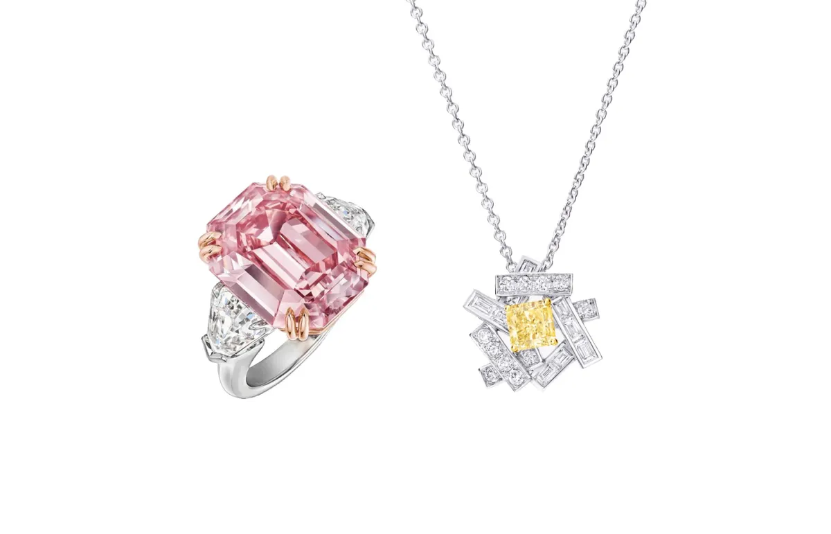 مجوهرات الألماس الملونة لإطلالة فخمة ومبهجة في صيف 2023