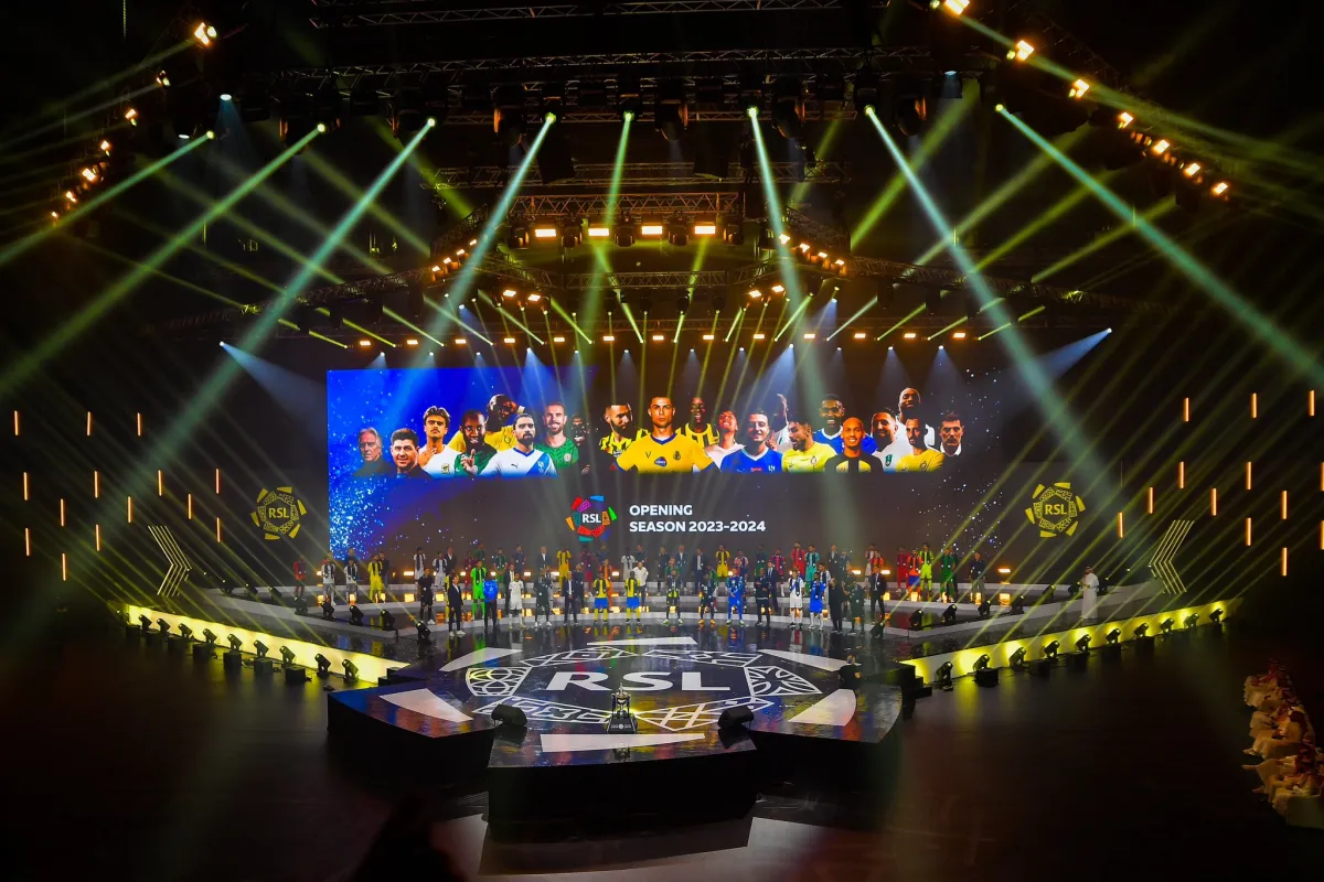 حفل تدشين دوري روشن السعودي لموسم 2023 - 2024 - الصورة من حساب دوري روشن السعودي على منصة إكس "تويتر سابقا"