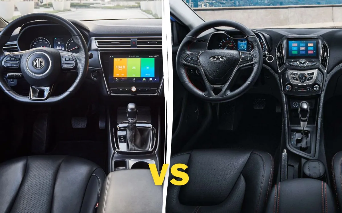 المقارنة بين شيري اريزو 5 2023 وام جي 5 2023