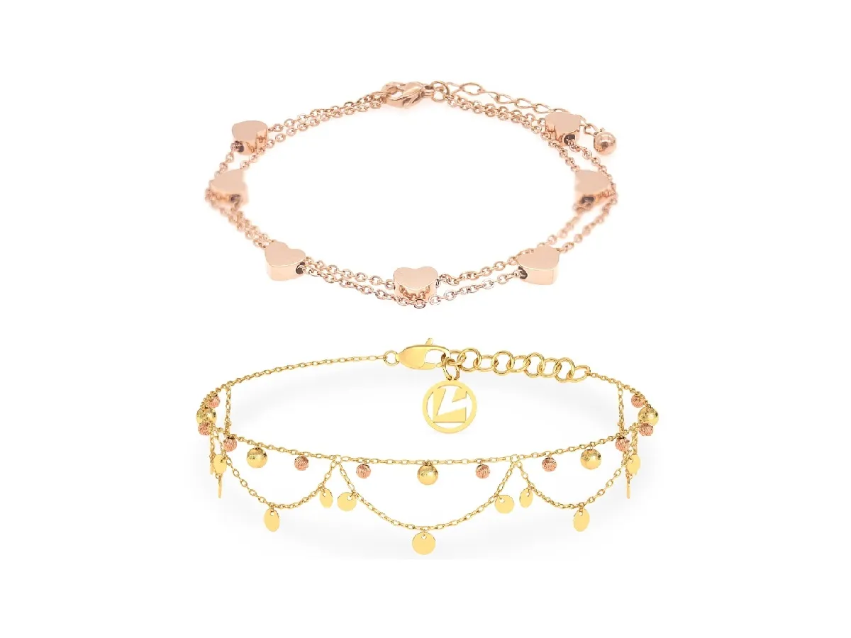  موديلات خلاخل ذهب وردي لإطلالتكِ على الشاطئ في صيف 2023