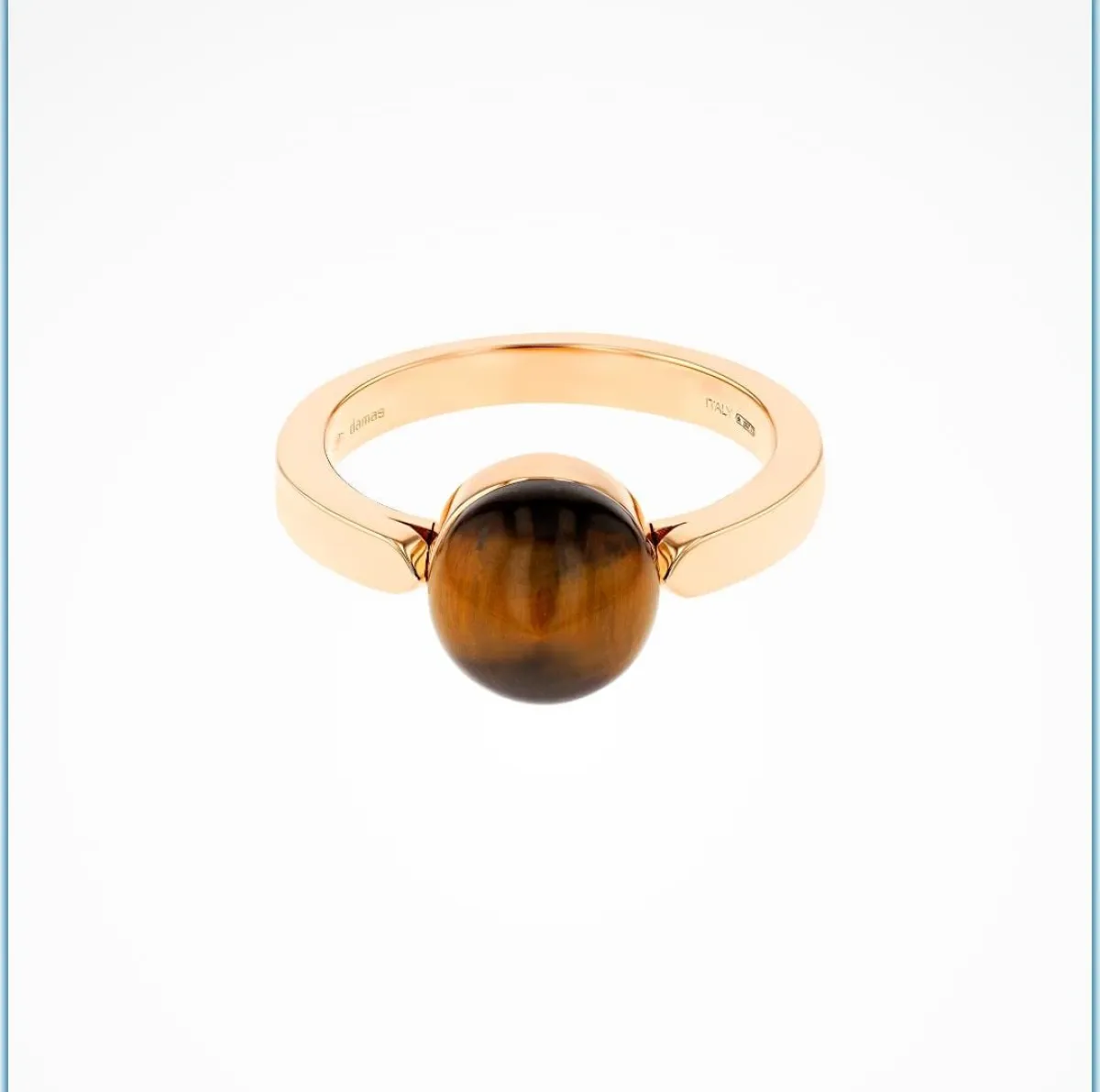  خاتم Dome Noble Tiger Eye من داماس Damas  