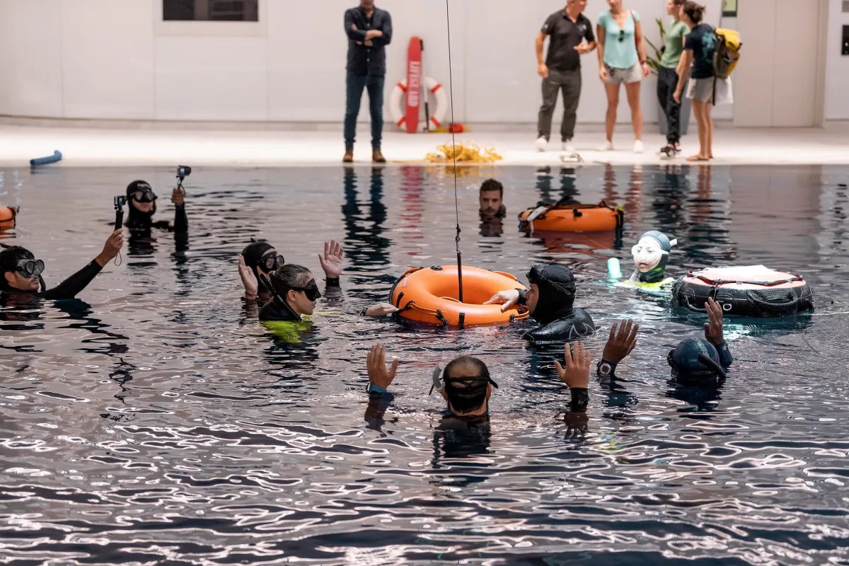 خلال منافسات فئة الأعماق