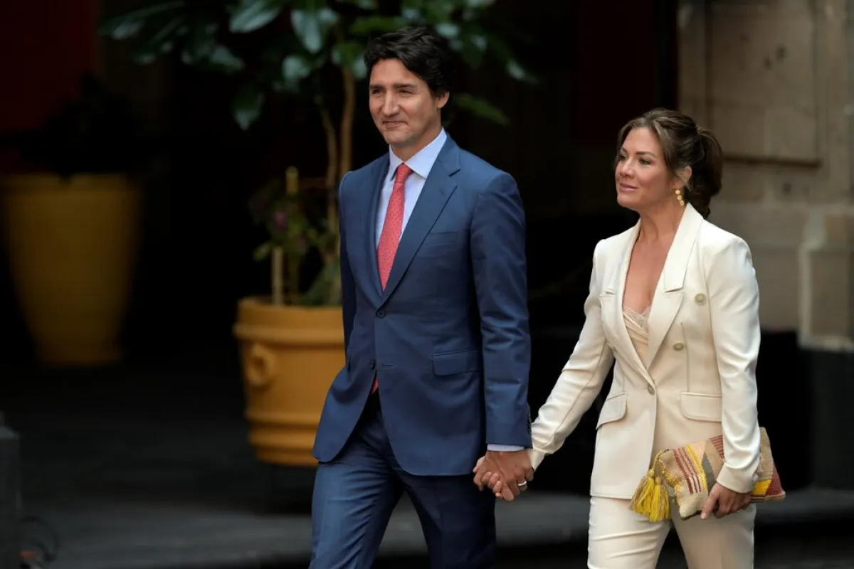جاستن ترودو وصوفي غريغوار Canada's Prime Minister Justin Trudeau and his wife Sophie Gregoire (مصدر الصورة: NICOLAS ASFOURI / AFP) 