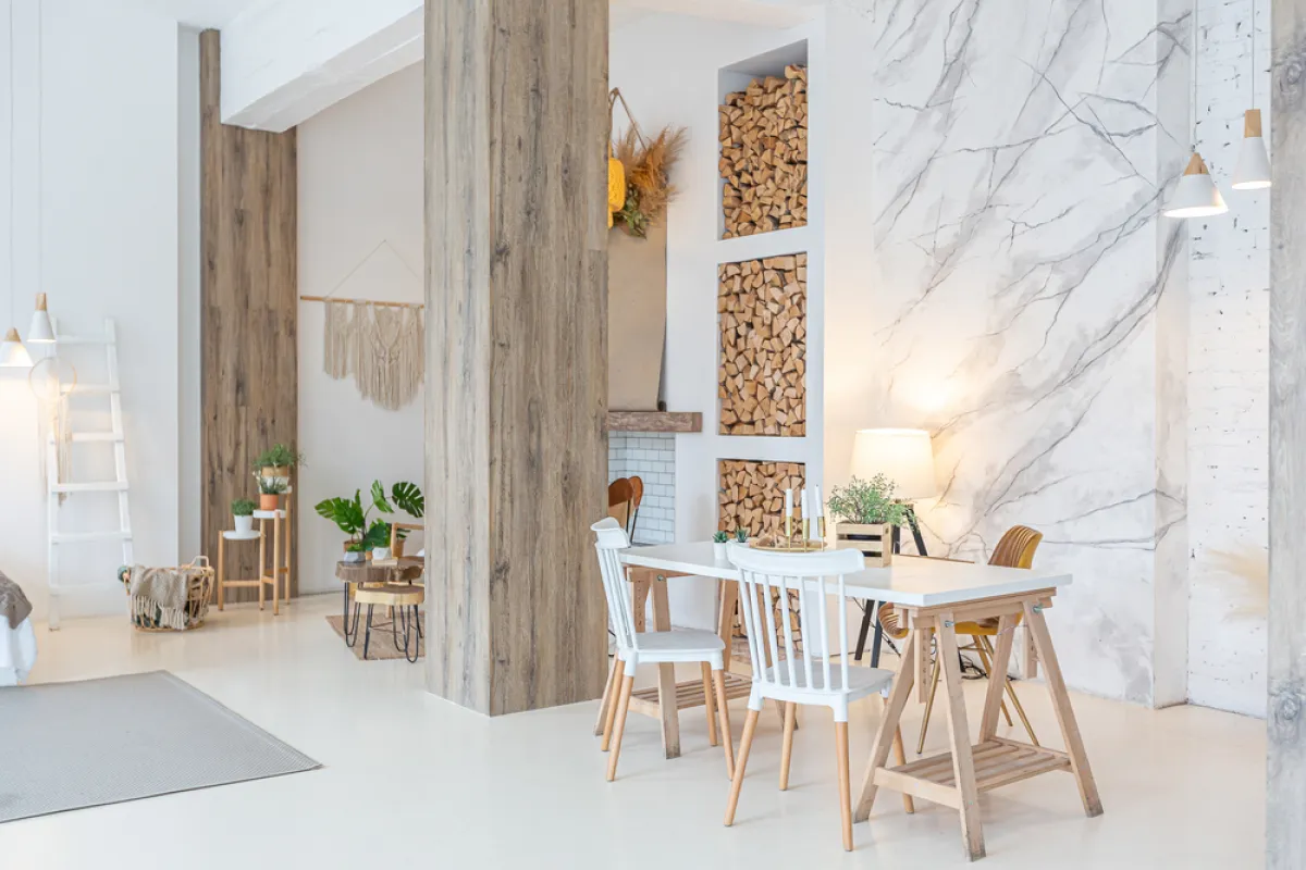 الرخام في ديكورات المساحات الفخمة 