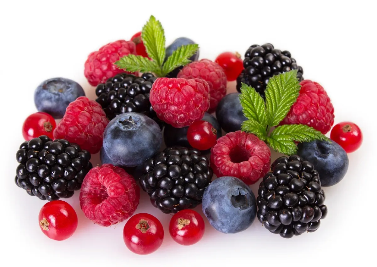 صورة لمجموعة من ثمار التوت